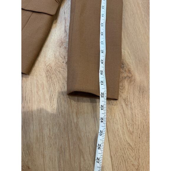 J.Crew Regent Blazer – Camel – Size 4P – Tailored Wool Blend with Flannel Collar - Picture 12 of 16